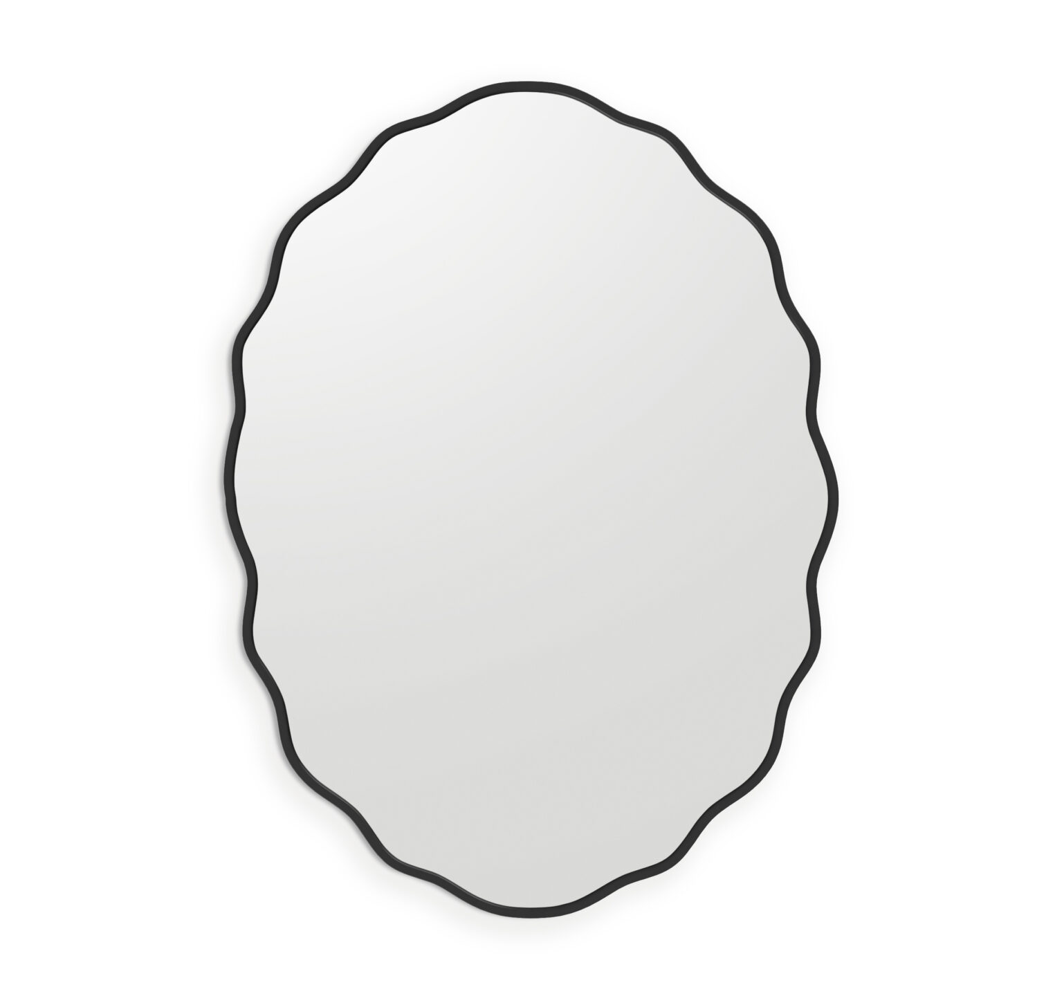 Czarne lustro ścienne RIBBON OVAL - produkt lustrowramie